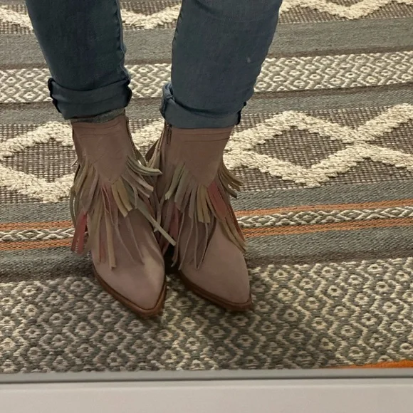 Lawless Fringe Suede Western Boot size 7.5 - Picture 3 of 9